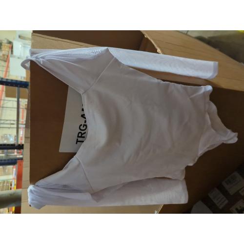 Size S PINKMSTYLE Womens Mesh Square Neck Long Sleeve Bodysuit Going Out Tops Date Night Outfit 2025