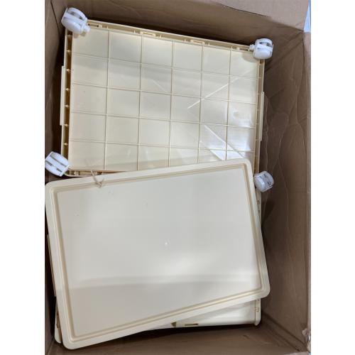 4 Tier Stackable Plastic Storage Bins with Lid and Wheels - 23 QT Closet Organizers and Storage, Foldable Storage Containers, Organization and Storage Boxes for Craft, Home, Pantry, Dorm,Yellow