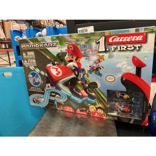 Carrera First Mario Kart Racing Set - featuring Mario and Peach