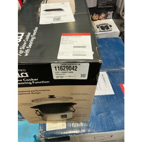 Bella PRO - 7-qt. Programmable Slow Cooker with Searing Function - Oatmilk