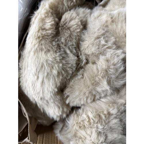 Plush and Fuzzy Shaggy Couch Cover, Faux Fur Sofa Cover, Water Resistant Slipcover, Non-Slip Furniture Protector for Kids,Dogs,Cats.(Lightbrown-Bubble, Medium Recliner)
