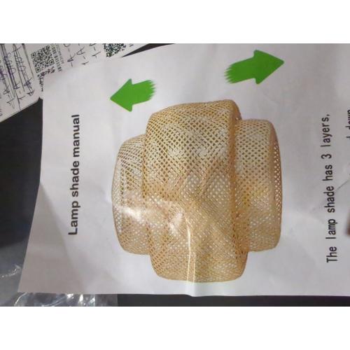 Plug in Pendant Light Rattan Hanging Lights with Plug in Cord Bamboo Hanging Lamp Dimmable,Handmade Woven Boho Wicker Basket Lamp Shade,Plug in Ceiling Light Fixture for Living Room Bedroom Kitchen