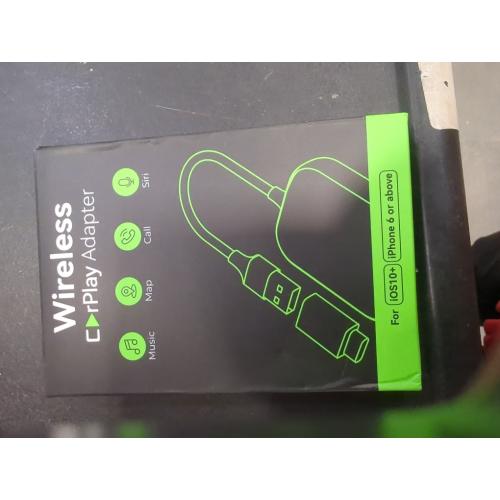 Jemluse Wireless CarPlay Adapter for Apple iPhone - Multi-User Seamless Connection for Convert Wired to Wireless Car Play Adapter - No Latency from iOS 10  to Screen w/USB C (Gray)