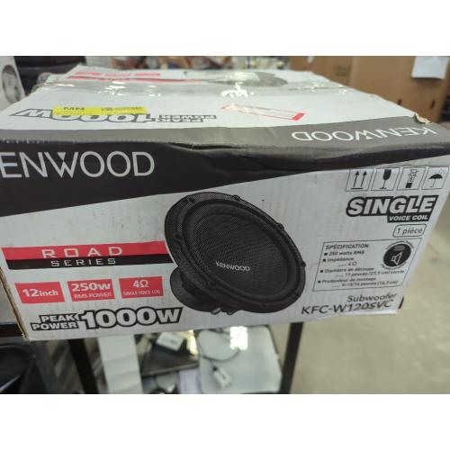 Kenwood - Road Series 12 Single-Voice-Coil 4-Ohm Subwoofer - Black