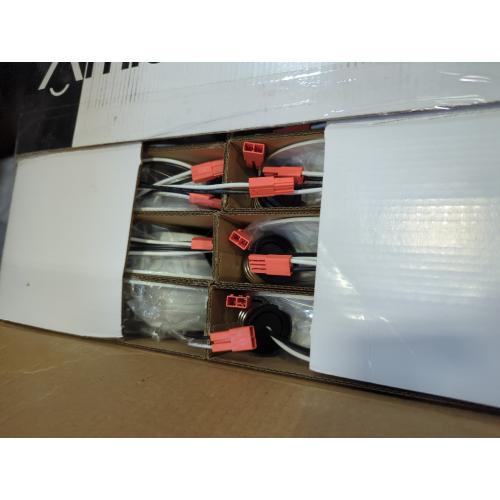 Amico 24 Pack 4 inch 5CCT LED Recessed Lighting, Dimmable, 8.5W=60W, 650LM, 2700K/3000K/4000K/5000K/6000K Selectable, Retrofit Can Lights with Baffle Trim, IC Rated - ETL & FCC, White