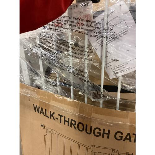 Fairy Baby Extra Wide Baby Gate for Doorways Auto Close Safety Gates for Bedroom, Fits 57.5 Inch to 62 Inch with Pressure Mounted Extention Kit, White