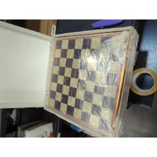 STONKRAFT - 14 X 14 Hand-Carved Wooden Stone Inlay Chess Game Board Set   Handcrafted Stone Pieces (Delivery Within 7 Days)