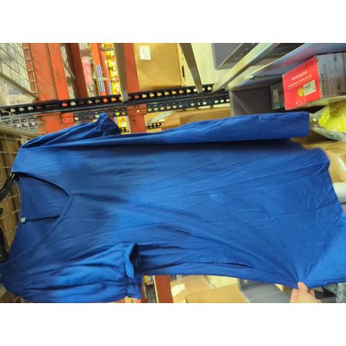 Size 2XL Aloodor Women's Casual Dresses Short Sleeve V-Neck Dress with Pockets