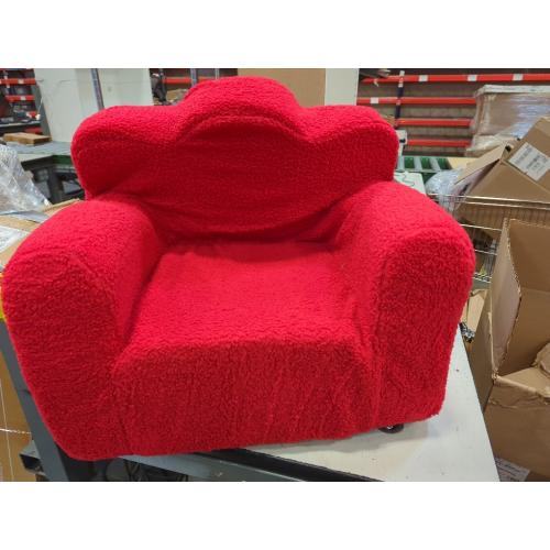 Tiita Kids Couch Plush Toddler Chair, Cloud-Like Glow in The Dark Kids Sofa Toddler Reading Chair with Washable Cover Carrying Handle, Convertible Children Sofa Chair for Girls and Boys