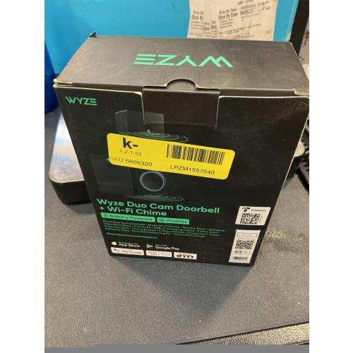 WYZE Wired Doorbell Camera v2(existing doorbell Wiring Required), 2K Security Video Doorbell, Color Night Vision, 2-Way Audio, Package Monitor, Works with Alexa & Google Assistant. Free Expert Setup