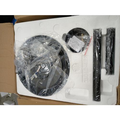 42 Inch Waterproof Outdoor Ceiling Fan with Lights and Remote,IP65 Hanging Gazebo Fan with 3CCT 6-Speed DC Motor,Black Wet Rated Plug in Ceiling Fan with Cord for Patios Porch Pergola