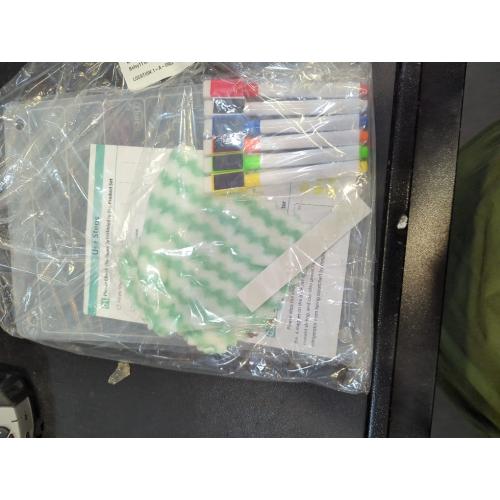 Acrylic Magnetic Meal Planner Menu Board for Kitchen Fridge w/ 8 Markers, Clear Refrigerator Weekly Dry Erase Calendar Planning Noteboard to Do/Grocery/Shopping List/Chore Chart/, 12x9