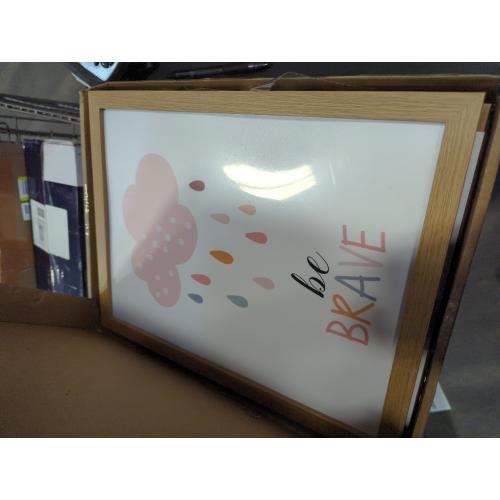 Set of 3 Framed Boho Nursery Wall Art Prints Decor,12x16”Rainbow Weather Wall Decor Inspirational Canvas Wall Art Prints Framed Nursery Children Artwork for Kids Playroom Bedroom Decoration