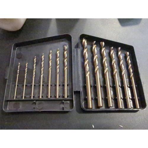Cobalt Drill Bit Set, 13Pcs M35 High Speed Steel Jobber Length Drill Bit Kit for Hardened Metal, Stainless Steel, Cast Iron, Wood and Plastic, with Index Storage Case, 1/16-1/4