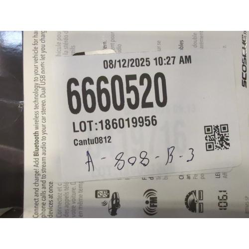 Scosche Bluetooth FM Transmitter (2.4A/12W 2-Port USB-A) - Black