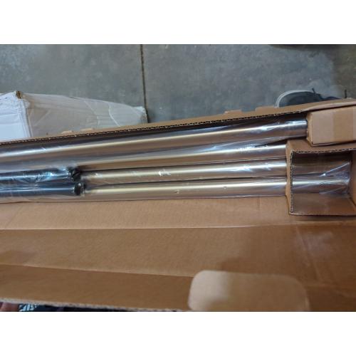 Ivilon Window Curtain Rod End Cap - 1 inch Pole. 120 to 240 Inch. Satin Nickel