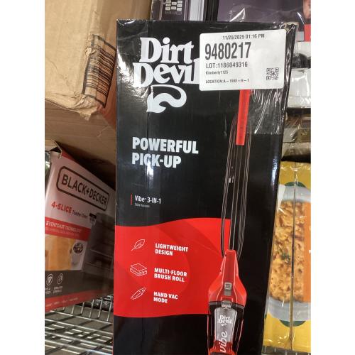 Dirt Devil Vibe 3-in-1 Corded Bagless Stick Vacuum