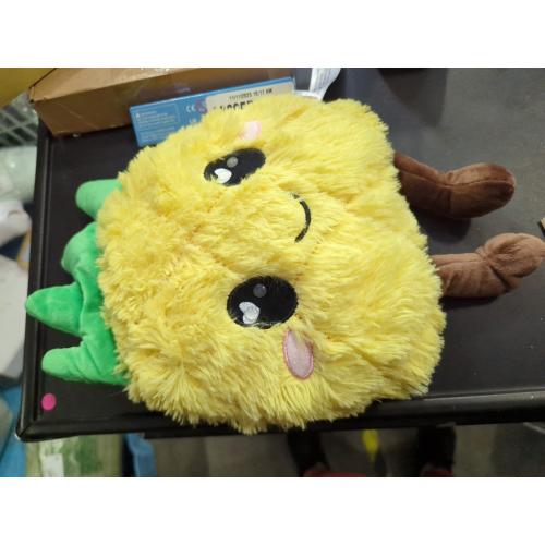 Pineapple Microwavable Unscented Heating Pad for Women and Kids- Cute Soft Cozy Pillow Plush Heatable Warm Stuffed Animals - Kawaii Hot and Cold Plushie Food Toy - Pineapple Gifts for Girls and Boys