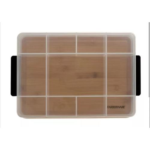 Farberware Brown/Clear Dual Compartment Food Storage 1 pk