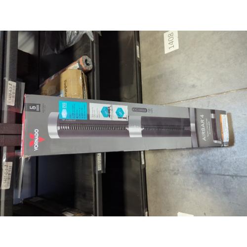 Vornado Airbar 4 Tower Fan and Horizontal Air Circulator with Remote Control, 35-Inch, 3 Speed Settings, Multi-Directional Airflow, Touch Control, Versatile Cooling Power, Magnetic Base, Black