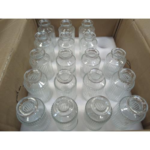 Set of 18 Glass Bud Vases Set of 18, Living Bud Vases, Small Bud Vase in Bulk, Mini Flowers Vases for Centerpiece, Vintage Decorative Vase Set for Table Decorations, Wedding Reception, Home Decor (Clear)