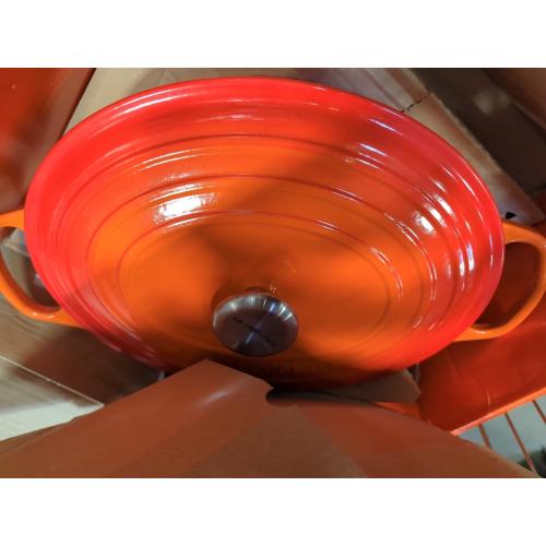Le Creuset Enameled Cast Iron Signature Oval Dutch Oven, 8 qt., Flame
