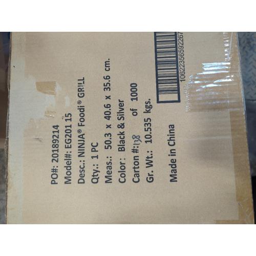 Ninja Foodi 6-in-1 Indoor Grill with Air Fry, Roast EG201 Black/Silver: Smokeless, Cool Touch, Digital Display, Dishwasher-Safe, Recipes Included