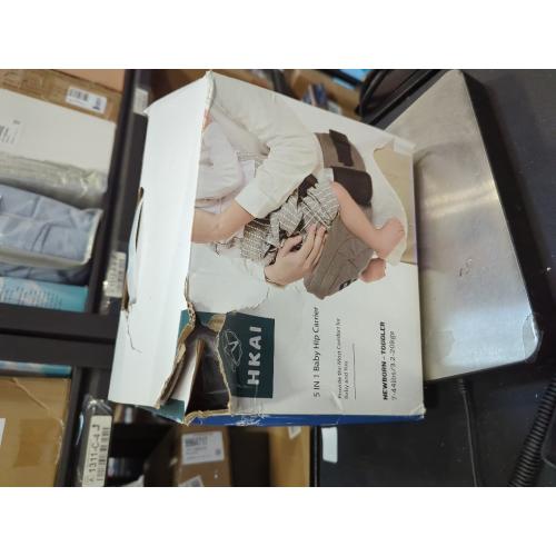 HKAI Baby Hip Carrier, Mom’s Choice Award Winner, Baby Carrier with Adjustable Waistband & Breathable Mesh, Ergonomic Carrier with Non-Slip Hip Seat Surface for Newborns & Toddlers, (Grey)