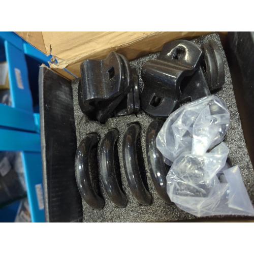 AUTOBOTS 1/2 Heavy Duty Bolt-On Forged D Ring, 12000Lbs Break Strength Tie Down Anchors Hooks, for Trailers, Trucks, and Cargo Tie Downs (Pack of 4) Black