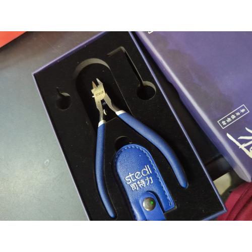 stedi 5-inch Model Nipper, with Ultra-thin Single-edge and Blade Case Plastic Model Tools for Gundam Repairing Plastic Model and Fixing, Blue