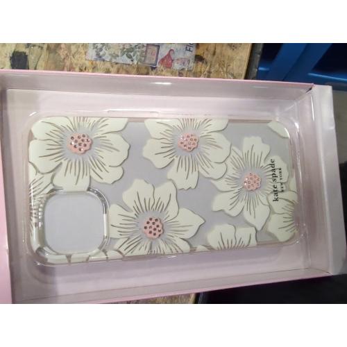 Case Mate licensed - Kate Spade New York Series Case for iPhone 13 - Hollyhock Floral Clear
