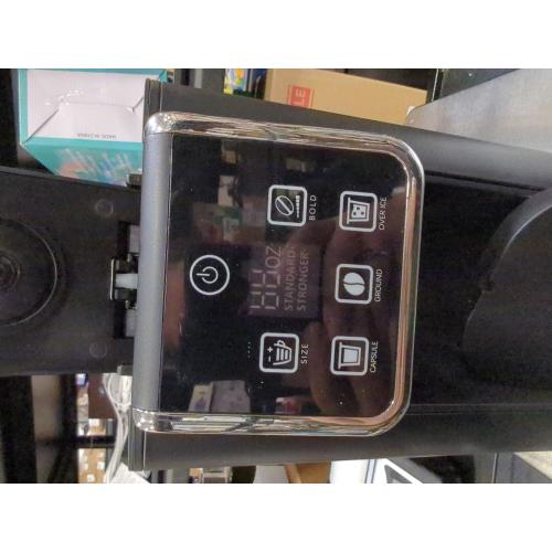 Hot & Iced Coffee Maker with Bold Setting, Single Serve Coffee Maker for K Cup and Grounds, 6-14 Oz Brew Sizes, 50 Oz Removable Water Tank, One Cup Coffee Machine with Reusable Filter, Black