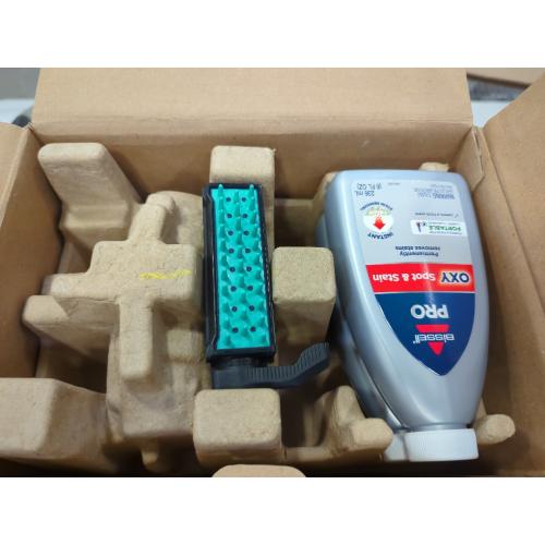 Grey and Teal BISSELL Pet Stain Eraser PowerBrush, 20-min runtime, DirtLifter PowerBrush, Stationary Pet Tool, Oxy Spot & Stain Formula Included, 2837