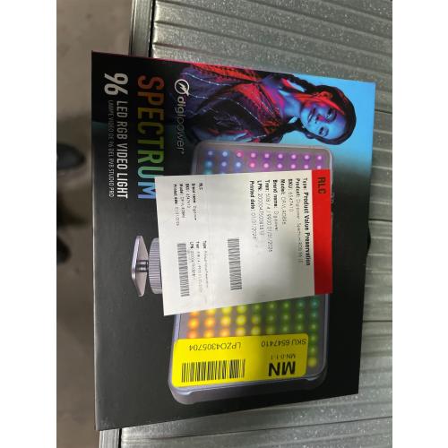 DigiPower 96 LED On-Camera Video Light with Multi-Color Temperature, Adjustable Brightness, USB Connectivity, Includes Camera Mount