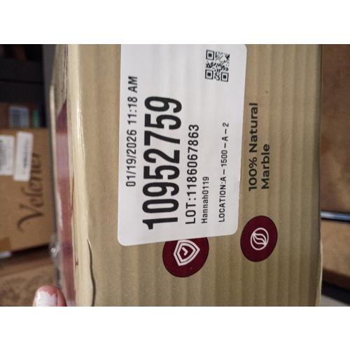 Gusto Nostro 8 Decorative Travertine Bowl for Coffee Table - Elegant Centerpiece, Aesthetic Fruit Bowl for Kitchen Counter - Heavy Stone Entryway Catch all, Jewelry, Potpourri - Travertine Decor