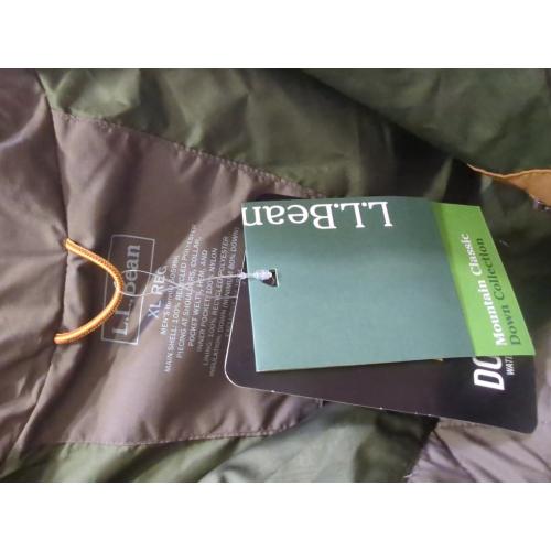 LLBEAN Mountain Classic Down Mens XL Puffer Vest