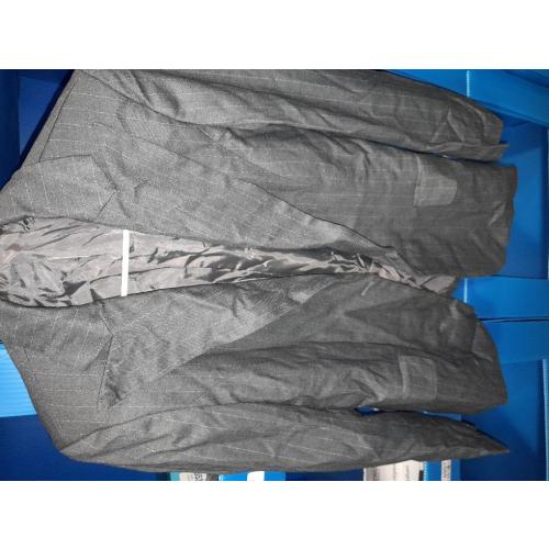 Emma James Womens Blazers Notched Lapel Long Sleeve with A Uniquely Shaped Striped Pattern Loose Fit Single Breasted Formal Suit Jacket size medium