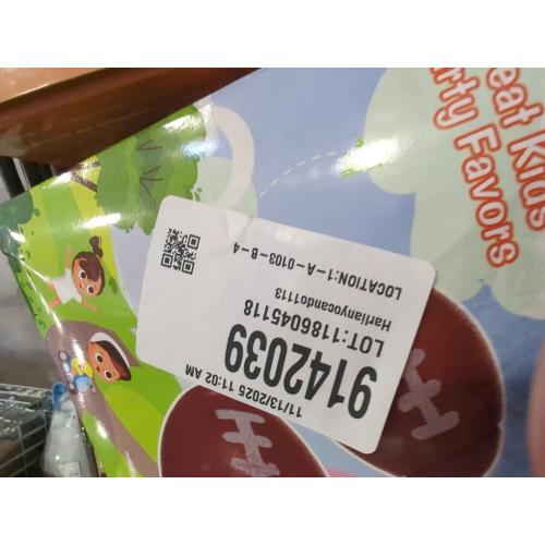 GIFTEXPRESS Football Fidget Spinners - 36 Piece Brown Color Kids 2 Party Favor Toys - Bulk Mini Foot Ball Stress Toy for Boys & Girls Birthday Gift