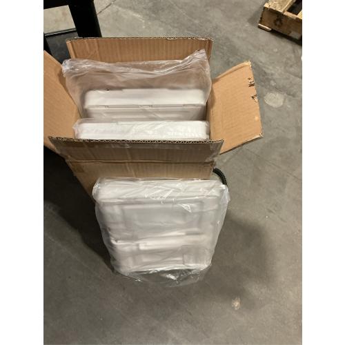 4 Tier Storage Bins with Lids, 23QT Stackable Closet Organizers and Storage with Wheels, Collapsible Storage Boxes, Foldable Plastic Storage Containers for Home,Office, Dorm Room-White