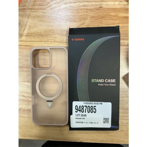 TORRAS Desert Titanium for iPhone 16 Pro Max Case, [Military Grade Drop Tested][Fit for MagSafe] [Built-in Stand] Translucent Slim Soft Edge Case for iPhone 16 Pro Max 6.9 2024, Rose Gold