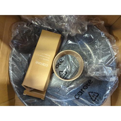 CAROTE Non Stick Frying Pan Skillet,12 Nonstick Fry Pan with Glass Lid, Egg Pan Omelet Pans, Granite Cookware Chef's Pan, PFOA Free (Classic Granite, 12-Inch)