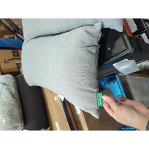 Indoor Outdoor Lumbar Pillows,Waterproof Outdoor Pillows Set of 2 for Patio Furniture,11.8x19.7 Inch,Grey