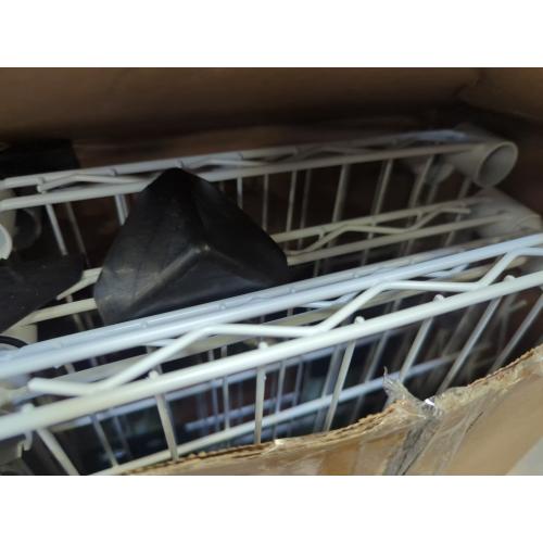 IZEUK 5 Tier White Metal Storage Shelves, Heavy Duty Wire Shelving Rack for Garage, Kitchen, Bathroom, Laundry, or Closet Organization, 1250 lbs Capacity, 11.8 D x 29.5 W x 59.5 H