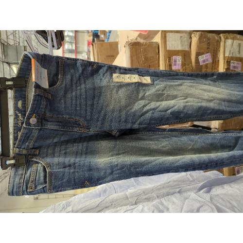 Boys Stretch Straight Fit Jeans - Cat & Jack Medium Blue 16: Denim, Adjustable Waistband, Mid Rise