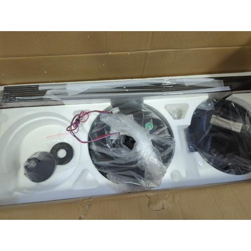 72 Inch Ceiling Fan no Light, Black Ceiling Fan with Remote, 6-Speeds, Quiet Reversible DC Motor, Industrial Ceiling Fans without Lights for Living Room, Garage, Patio, Indoor/Outdoor Use