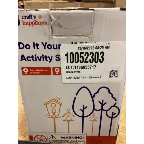 9 DIY Bird House Kits For Children to Build - Wood Birdhouse For Kids to Paint - Unfinished Bird Houses for Kids - Wood Craft Project Kits - Summer Crafts for Girls & Boys, Classroom & Church Activity