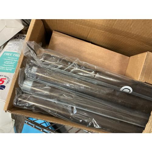 Heavy Duty Curtain Rods for Windows 66 to 120 Inch, 1 Inch Bronze Curtain Rods Set of 2 Pack for Outdoor Patio, Farmhouse, Bedroom, Adjustable Easy Install Modern Drapery Rod (Bronze,30-120-2p)