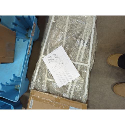 Iron Adjustable Arts & Crafts Easels,58 Inch Metal Easel Stand with Chain Support for Mirror,Floor Easels for Display Wedding Sign(White)