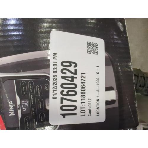 Ninja AF161 Max XL Air Fryer that Cooks, Crisps, Roasts, Bakes, Reheats and Dehydrates, with 5.5 Quart Capacity, and a High Gloss Finish, Grey