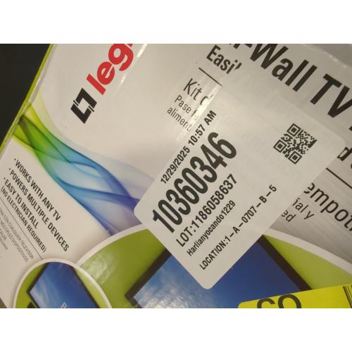 Legrand On-Q 4-27/64-in x 10-in PVC White Flat Screen Tv Kit